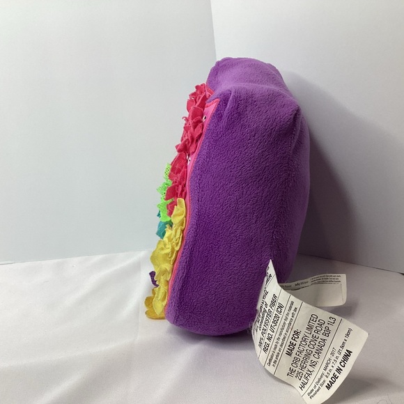 Plush Craft Fabric by Number Owl Decorative Pillow Purple Pink Rainbow Crafting - Picture 3 of 11